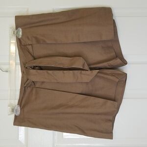 White House Black Market High Waisted Linen Blend 5 Inch Shorts